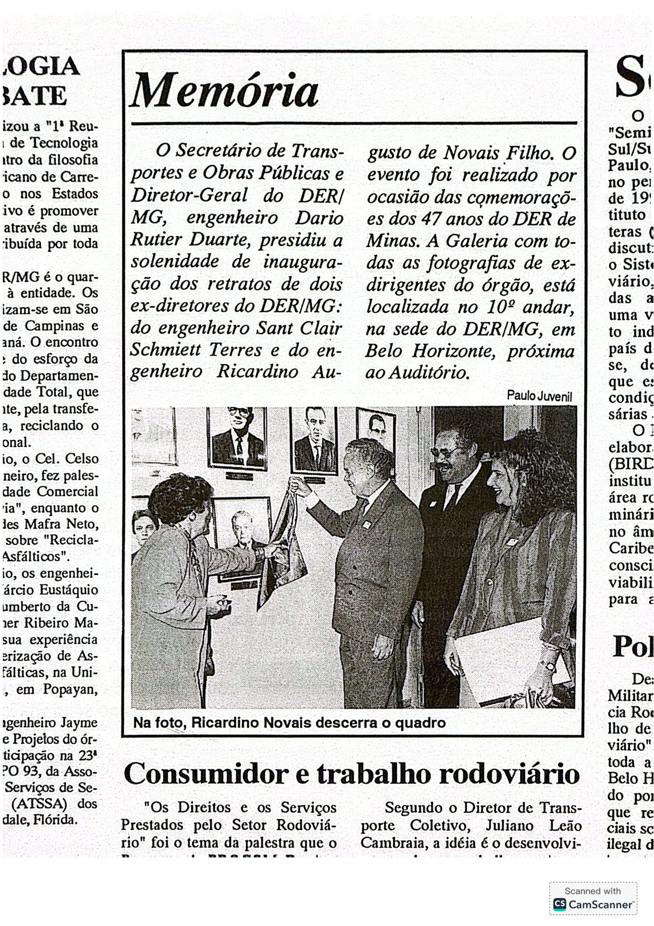 Registro profissional de Dario Rutier