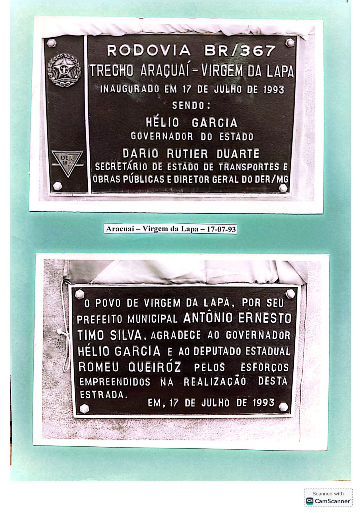 Registro profissional de Dario Rutier